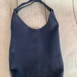 Navy Blue Sseko Leather Bag